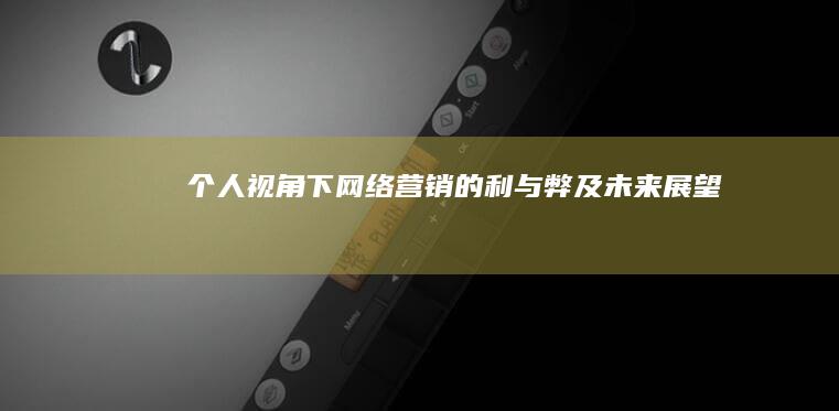 个人视角下网络营销的利与弊及未来展望